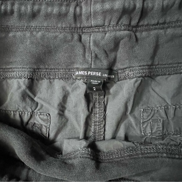 James Perse Poplin Utility Shorts Charcoal Gray Grey 2 Medium - Picture 2 of 3